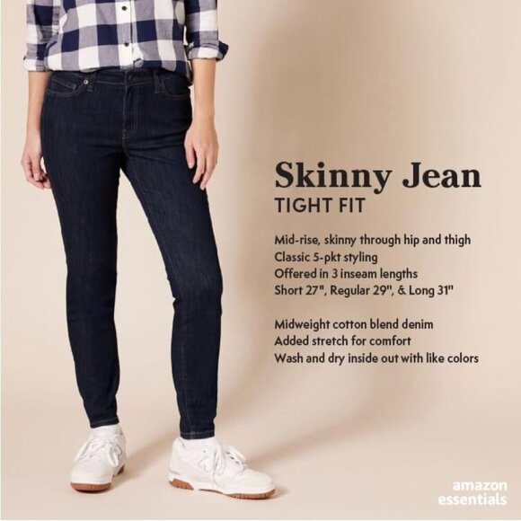 Women's Mid-Rise Stretchy Skinny Jean - Picture 2 of 2